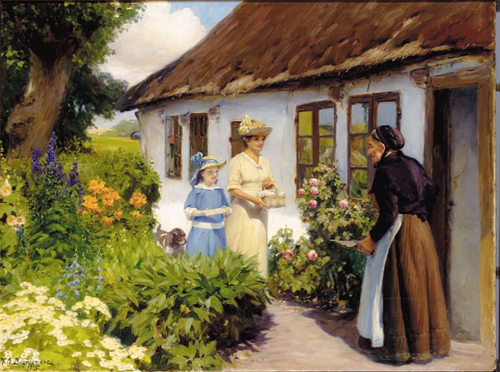 Old Line's birthday., 1916, H. A. Brendekilde