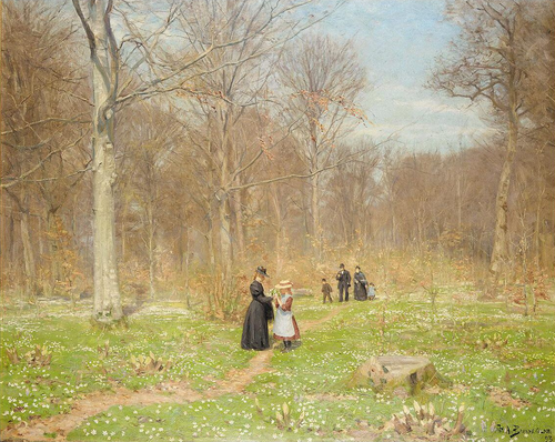 Woods In Spring., 1893, H. A. Brendekilde
