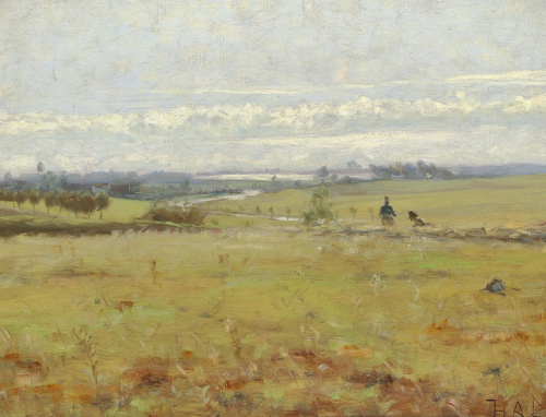 Early morning at a bog., 1890, H. A. Brendekilde