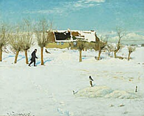 A winter day in the country., 1888, H. A. Brendekilde