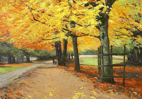 Scenery in autumn., 1908, H. A. Brendekilde