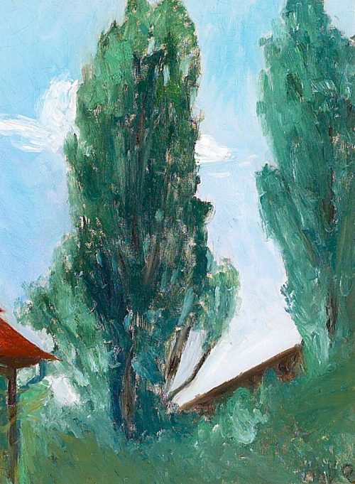 Summerday with large threes., 1908, H. A. Brendekilde