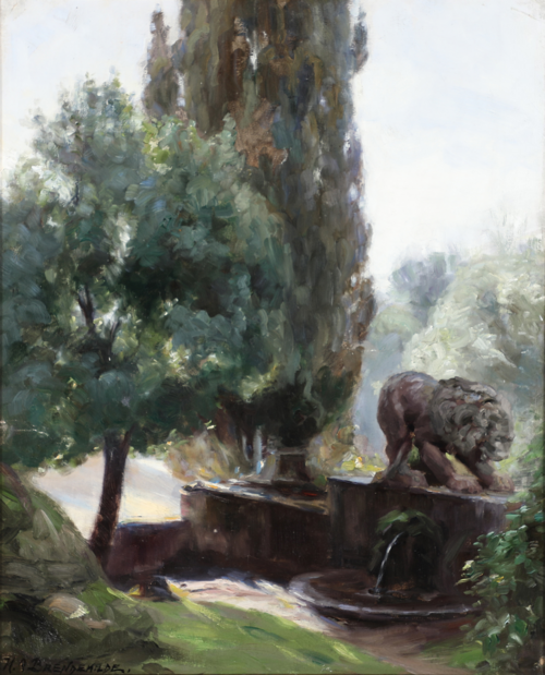 View from Villa Borghese Gardens., 1908, H. A. Brendekilde