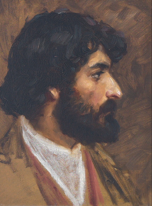 Portrait of an Egyptian man., 1908, H. A. Brendekilde