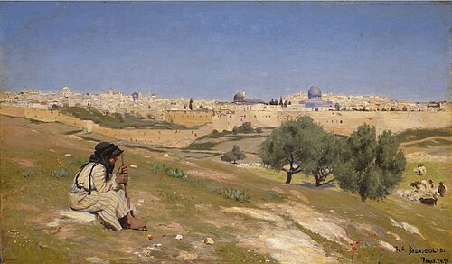 Jerusalem from the South East, 1890, H. A. Brendekilde