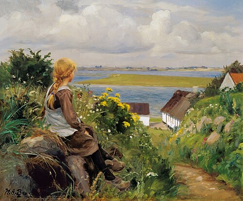 In thought, 1906, H. A. Brendekilde