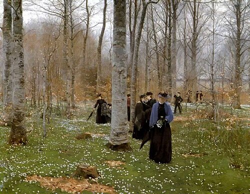 A spring day / Forest walk, 1890, H. A. Brendekilde