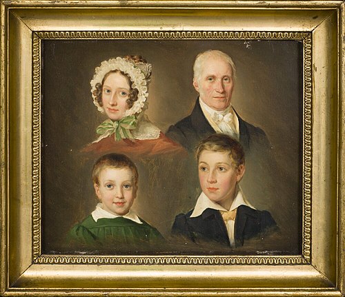 The Artist’s Father, Wife, Son and Foster Son, 1834, Emil Bærentzen