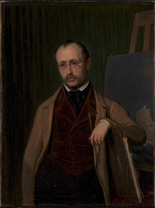 Portrait of the Marine Painter, 1848, Emil Bærentzen