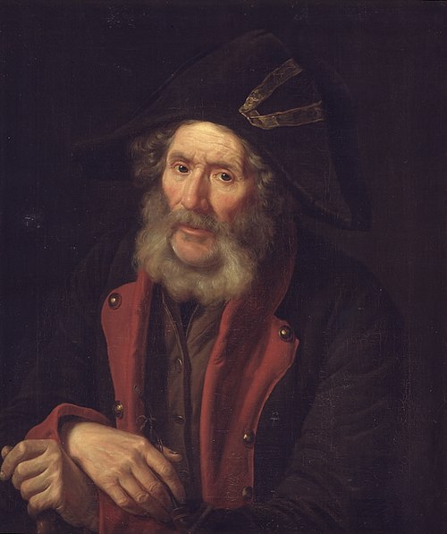 En gammel invalid. Portræt af en soldat, 1849, Emil Bærentzen