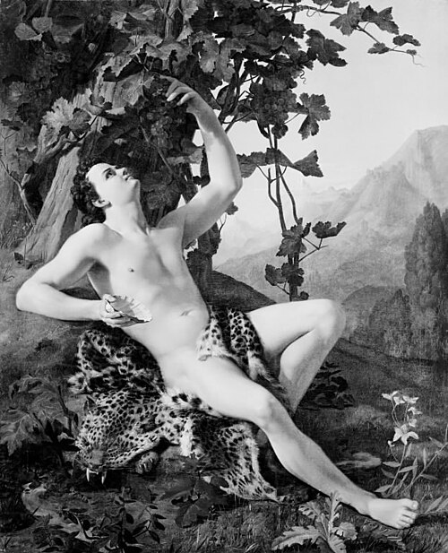 A young faun picking grapes, 1823, Heinrich Eddelien