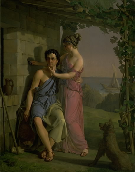 The Origin of Painting, 1831, Heinrich Eddelien