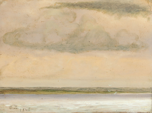 Study of clouds, 1848, Christen Dalsgaard