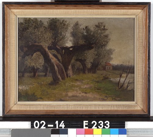 Landschap met knotwilgen, 1895, Hendrikus Alexander van Ingen