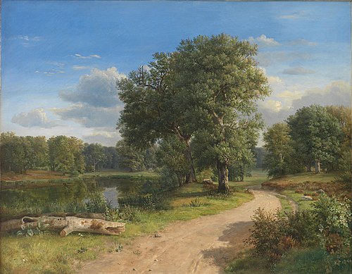 Paysage près de Hammermøllen, Zélande du nord, 1843, Dankvart Dreyer
