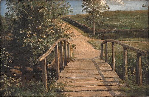 Bridge over a Stream in Assens, Funen, 1842, Dankvart Dreyer