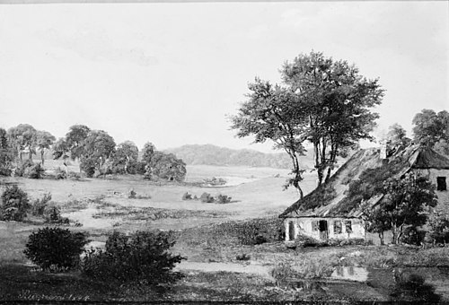 Landskab ved Rugaard, 1844, Dankvart Dreyer