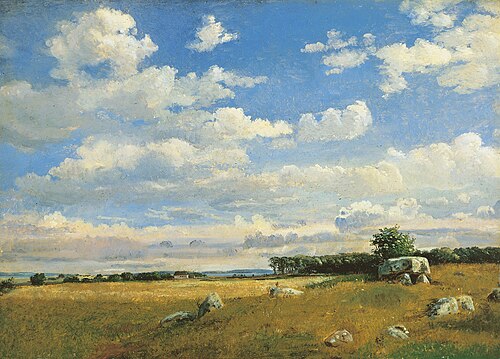 Dolmen on Brandsø, 1842, Dankvart Dreyer
