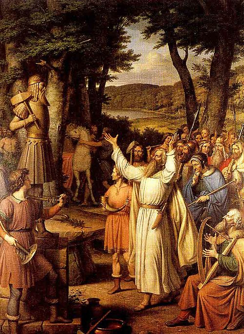 A sacrifice to Thor., , Johan Ludwig Gebhard Lund