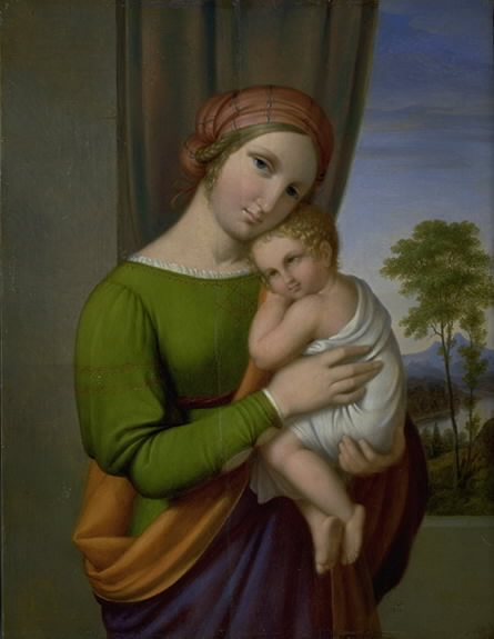 Jomfru Maria med Jesusbarnet, 1820, Johan Ludwig Gebhard Lund