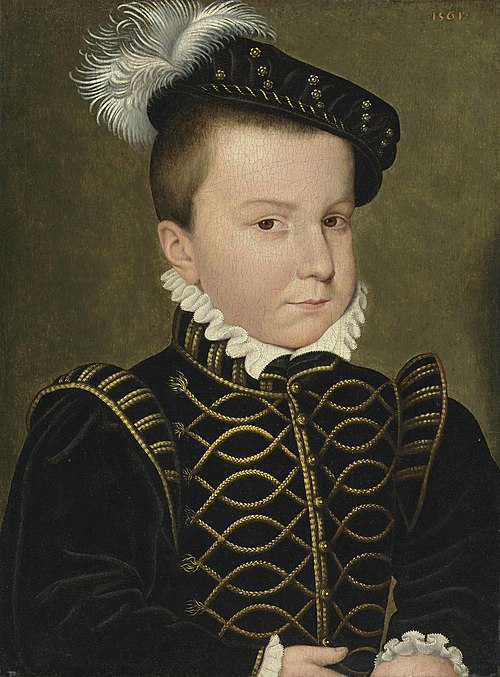 Portrait de Hercule-François, Duke of Alençon and of Anjou (1555-1584), 1561, François Clouet