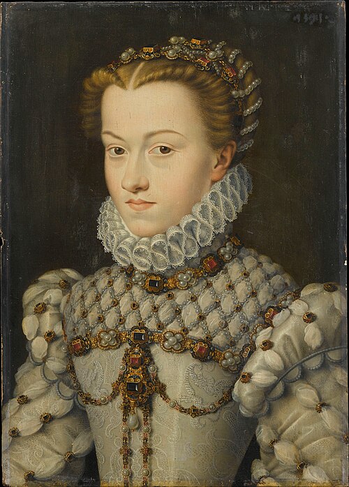 Élisabeth d'Autriche, 1571, François Clouet