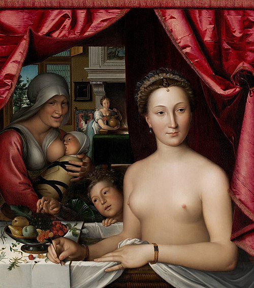 Dame au bain, 1571, François Clouet