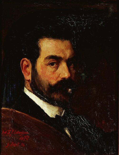 Zelfportret met sigaar II, 1904, Eduard Frankfort