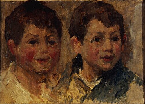 portret Jack en Seymour Frankfort, 1917, Eduard Frankfort