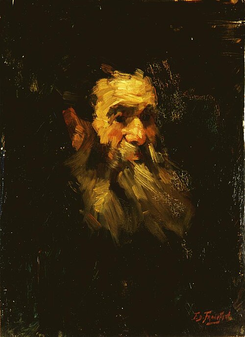 portret oude man, 1917, Eduard Frankfort