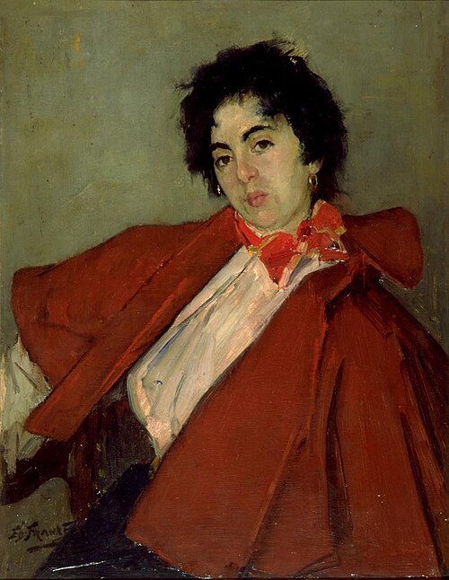 Portrait of Therese Schwartze (1851-1918), 1882, Eduard Frankfort