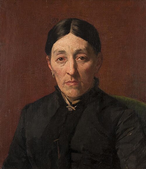 Portrait of Dina Bendien (1832-1897), 1887, Eduard Frankfort