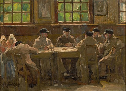 Interieur Joodse Oudeliedengesticht, 1902, Eduard Frankfort