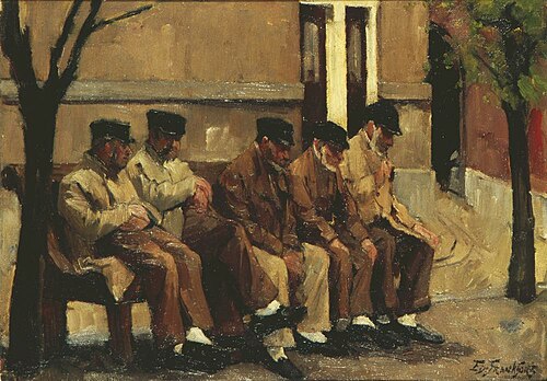 Bewoners van het Oudeliedengesticht, 1902, Eduard Frankfort
