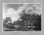 cottages under trees, 1663, Meindert Hobbema