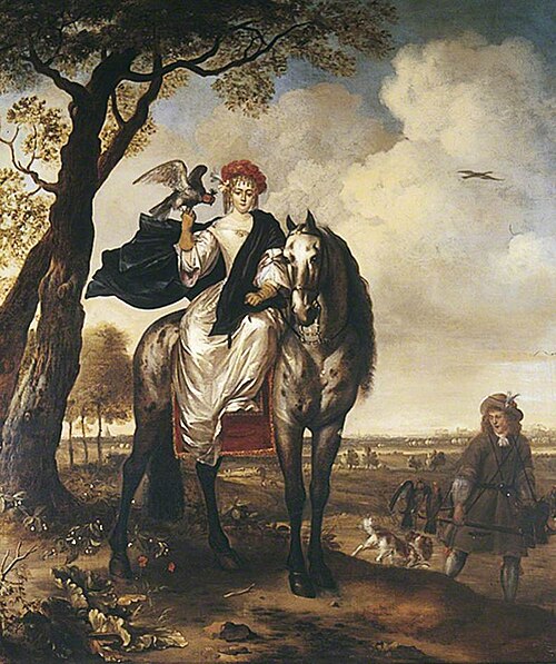 Lady on Horseback, , Meindert Hobbema