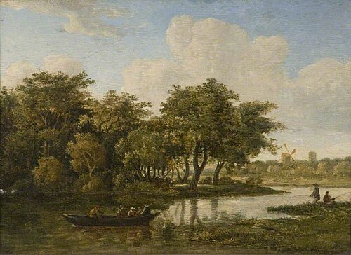 River Scene, , Meindert Hobbema