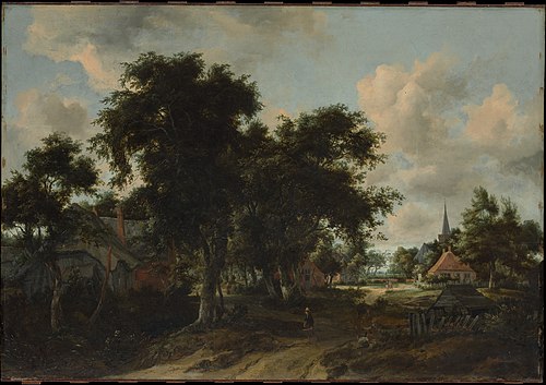 Entrance to a Village, 1690, Meindert Hobbema