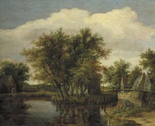 Landscape with water and trees, 1658, Meindert Hobbema