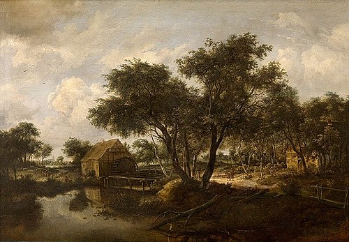 The Watermill, 1685, Meindert Hobbema