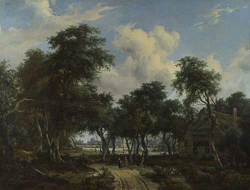 A Woody Landscape with a Cottage, 1665, Meindert Hobbema