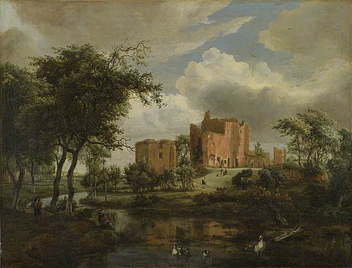 The Ruins of Brederode Castle, 1671, Meindert Hobbema