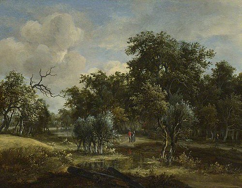 A Stream by a Wood, 1663, Meindert Hobbema