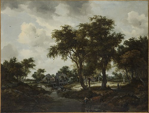 The Water Mill (The Trevor Landscape), 1667, Meindert Hobbema