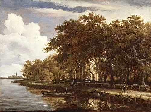 View Along the Amstel, 1660, Meindert Hobbema