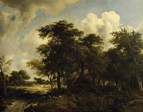 A Landscape with a Common and Coppice, 1663, Meindert Hobbema