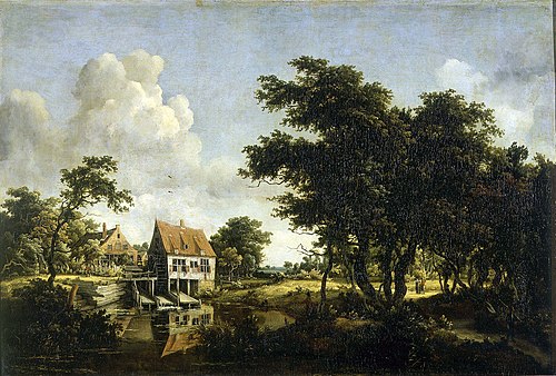 Les moulins, 1666, Meindert Hobbema