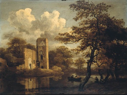 Landscape with a Ruined Castle, 1660, Meindert Hobbema