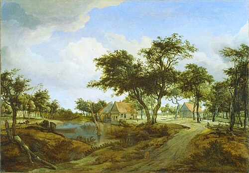 Paysage aux moulins, 1670, Meindert Hobbema