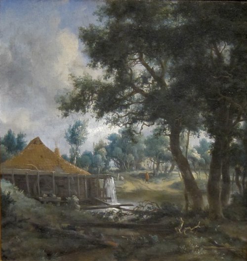 Water Mill with Smoking Chimney, 1660, Meindert Hobbema
